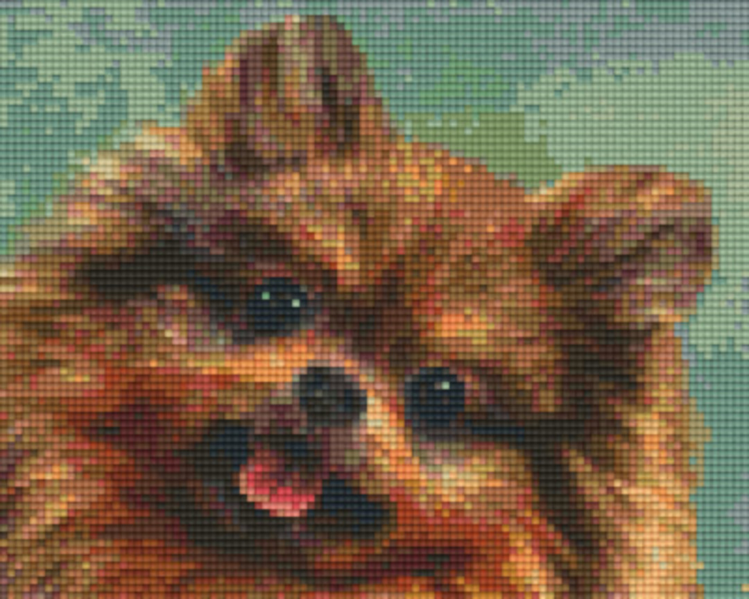 Chihuahua Four [4] Baseplate PixelHobby Mini-mosaic Art Kit image 0